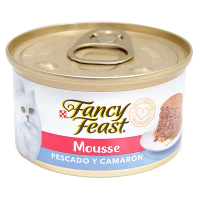 Comida Húmeda Para Gato Fancy Feast Mousse Pescado Y Camarón